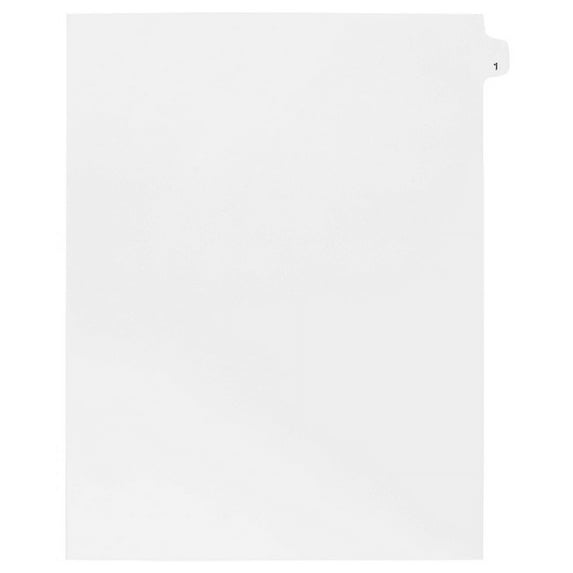 Side Individual Number Tabs- Number 6 (25-pack)