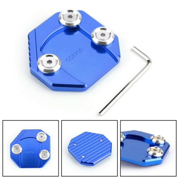 Side Kickstand Stand Extension Plate For Suzuki GSR750 11-15 GSX-S1000/F 15-16 B