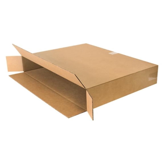 Side Loading Boxes - Brown - 30 in. x 5 in. x 24 in. - Pack of 10 - Durable Design