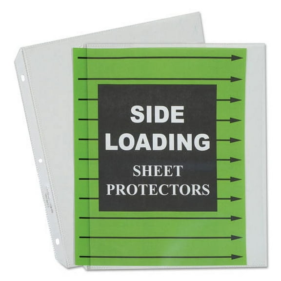 Side Loading Polypropylene Sheet Protectors, Clear, 2", 11 x 8.5, 50/Box | Bundle of 10 Boxes