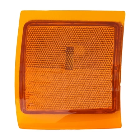 Side Marker Compatible with GMC C/K FULL SIZE P/U 1994-2000 LOWER LHReflectorLens and Housingwith Dual Sealed Beam Headlights