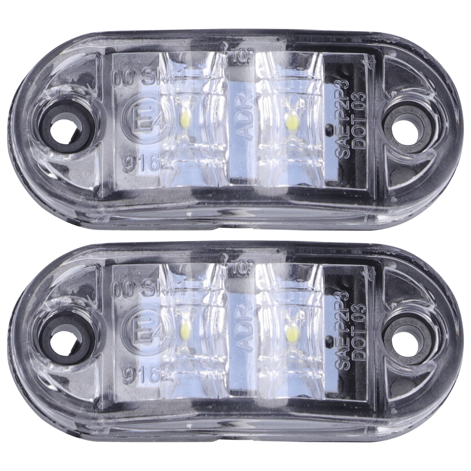 Side Marker Indicator Lights, Fydun 1030V 2 LED Marker Light Side