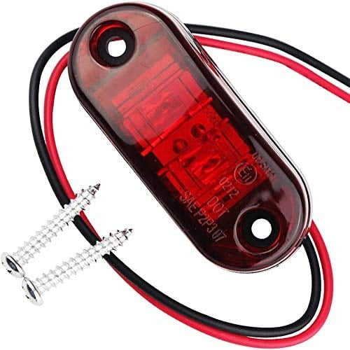 Side Marker LED Lights- 10PCS 2 LED Side Light Indicator Auto Car Truck Trailer Caravan Side Marker Light Lamp 12V 24V For Truck Trailer Van Caravan.