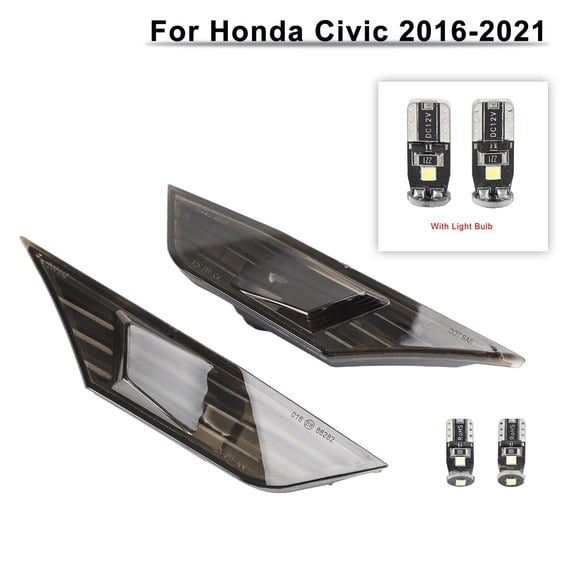 Side Marker Lamp Turn Signal Light With Light Bulb for Honda Civic 2016-2021
