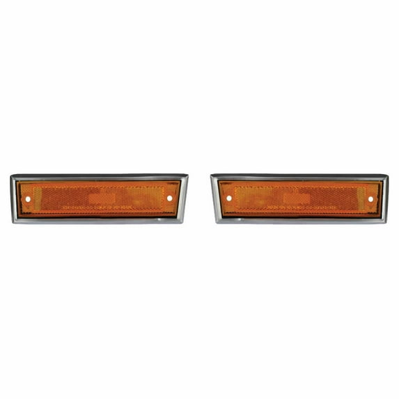 Side Marker Light Mounted On Fender Drivers Side - PAIR. Fits 81-91 Chevrolet Suburban, 81-91 Chevy Blazer, 81-87 Chevrolet Pickup Truck CK and fits more vehicles listed below.