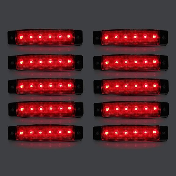 Side Marker Lights, 10pcs Car Marker Lights Car Side Indicators Lights 6SMD LED Front Rear Side Light Position Lamps 12V for Auto Camper Van Truck Lorry