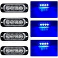 thumbnail image 1 of Side Marker Lights, 4PCS 4LED Car Marker Lights Car Side Indicators Lights 12V 24V Front Rear Side Light Position Lamps for Truck Trailer, 1 of 6