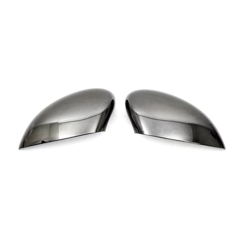 Side Mirror Cover Caps Fits Ford Fiesta / B-Max 2011-2019 Dark 2 Pcs