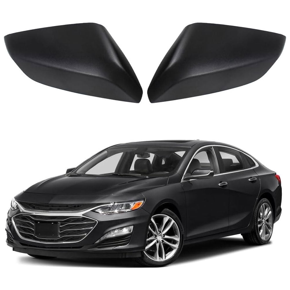Side Mirror Cover For Chevrolet Malibu 2016-2024 Driver and Passenger Side Replaces 84026842 84026841 (Matte Black)