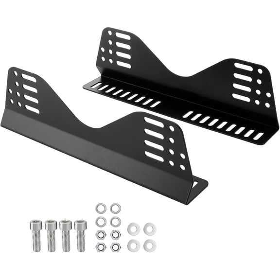 Side Mount Brackets for Bucket Race Seats: Universal Racing Seat Bracket (Black Set of 1)