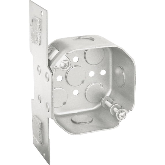 Legrand Side Mount Ceiling Fan Box - Galvanized Finish - Multicolor