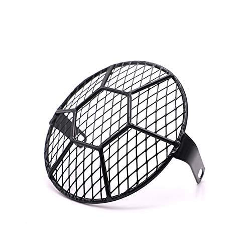 Side Mount Headlight Metal Prismatic Football Mask Cover Choppers Bobber Cruiser