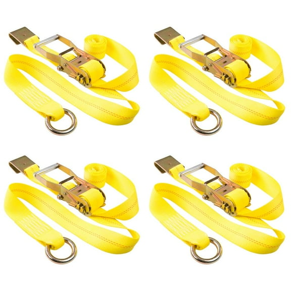 Side Mount Wheel Net with Round Ring and Flat Hook Ends 2in x 10' - 4 Pack