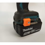 Side Mounted MAGNETIC Bit Holder for MAKITA 18V and Ryobi 18V Drills, Drivers, Impacts Orange