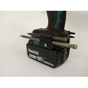حامل بت MAGNETIC مثبت على الجانب لـ Makita 18V أو Ryobi 18V أو Ridgid أو Bosch - المثاقب والسائقين والتأثيرات السوداء - أدوات المجرة