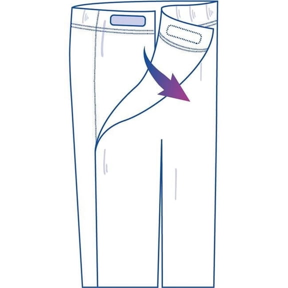 Side-Opening Adaptive Pants for Mens - Stan, Black - Large