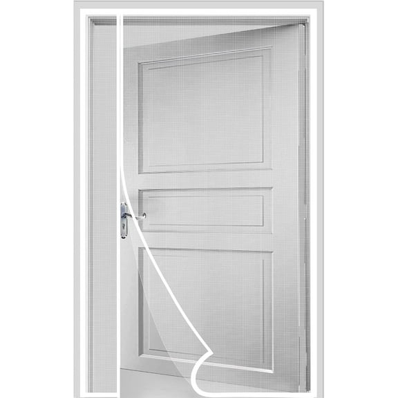 Side Opening Magnetic Screen Door, Fit Door Size 36 x 80 Inch, Reversible Left and Right Screen Door Mesh with Strong Magnet, Actual Mesh Size 38" x 81"