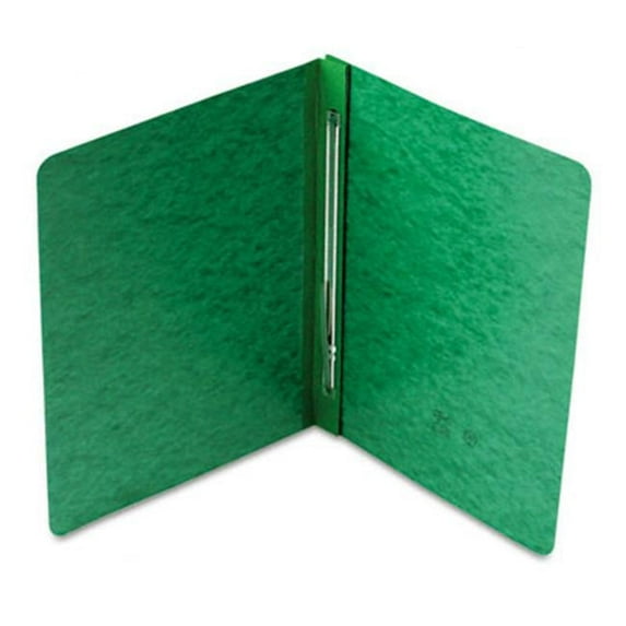 Side Opening PressGuard Report Cover Prong Fastener Letter Green
