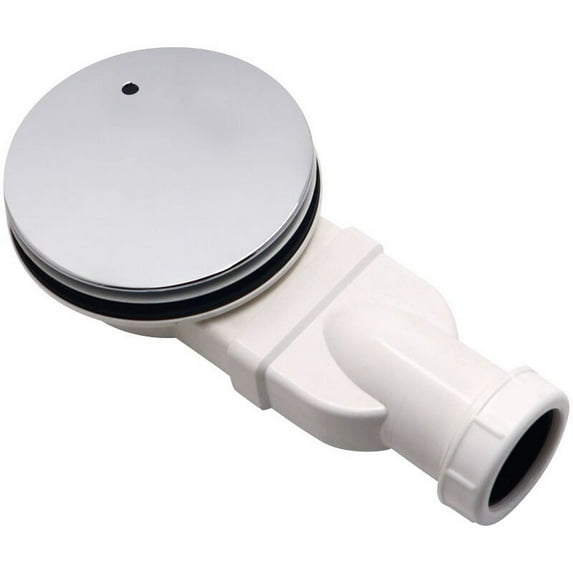 Side Outlet Shower Drain Assembly, Durable Material & Wide Applications, 1.5" Replacement Shower Base Drain with Perforated Strainer for Reduced Space Installations (D90)