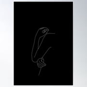 Side Pose Figure Illustration - Esme Poster Wall Art, Modern Wall Decor For Living Room Bedroom, 16x24 UNFRAMED