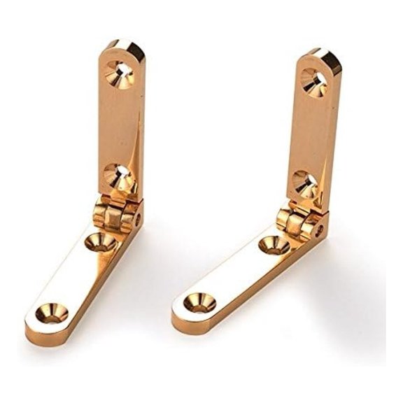 Side Rail Hinge Solid Brass, 1 Pair