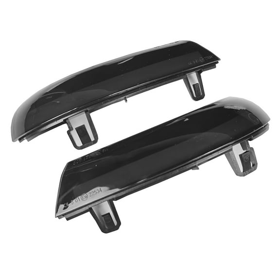 Side Rearview Mirror Smoke Lens Amber LED Turn Signals Marker Light Compatible with VW Jetta Golf 5 MK5 Passat B6 GTI