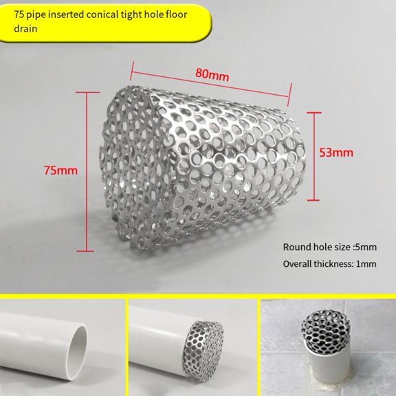Side Row Plugin Drain Cover in 304 Stainless Steel for Easy Installation