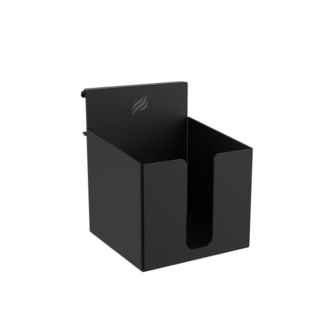 Black Matte Steel Grill Cup Holder with Mug Handle Cutout