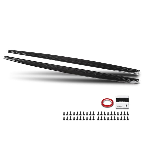 Side Skirt Extension Fit For 2014-2020 BMW F32 F33 F36 4 Series M Sport Gloss Black