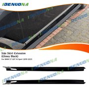 Side Skirt Extension Splitter For 2019-2025 BMW X7 G07 M50 M60 GT Style Gloss Black
