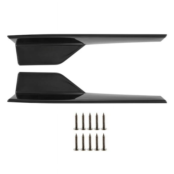 Side Skirts Fits Universal Vehicles Black 450mm Exterior Side Bottom Line Extensions Splitter Lip Car Diffusers(Gloss Black),1 pair * Car Bumper Rear Lip Side Skirt with some bolts,bright black