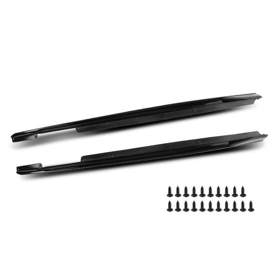Side Skirts IKON Style Gloss Black PP Rocker Panel Fits 20-25 BMW G06 X6 M Sport