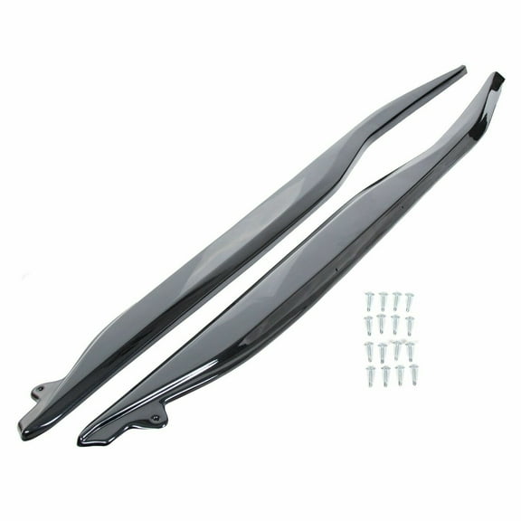 Side Skirts Rocker Panels for 2014-2019 Chevrolet Corvette C7 Z06 Style Gloss Black
