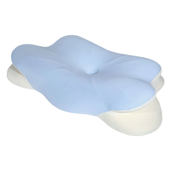 Side Sleeper Pillow,Neck Pillow For Sleeping,Cloud Pillow,25*15IN Cloud Neck Pillow, Ergonomic Memory Foam Pillows, Adjustable Cervical Neck Support Pillow with Breathable Pillowcase(Blue)