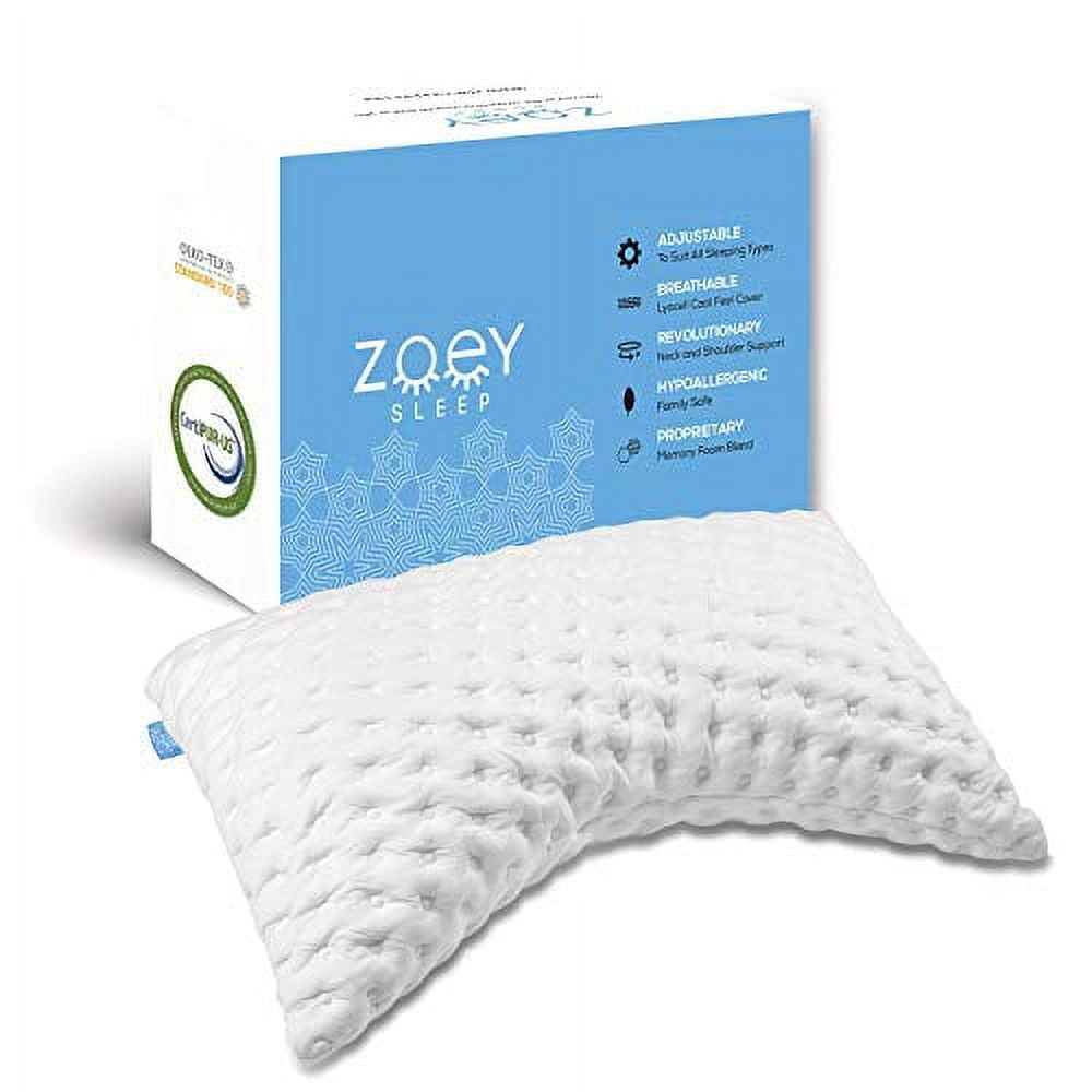 Welltop Memory Foam Pillow for Neck Pain Relief, Ergonomic