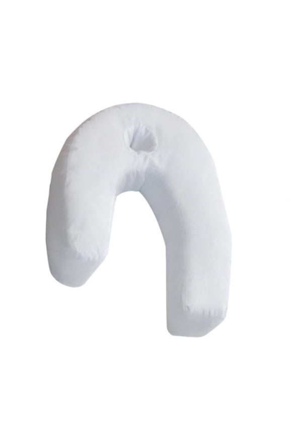U-Shaped Side Sleeper Pillow with Ear Hole,J Pillows for Side Sleeping,Orthopedic Ear Hole Pillow Neck & Back Pillow Hold Neck Spine Protection Cotton Pillow Cushion Orthopaedic Deep Sleep Pillow