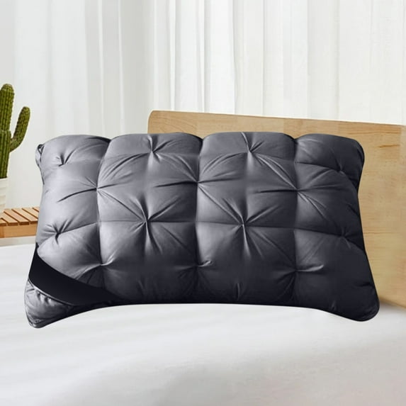 Side Sleeper Pillow for Neck Adults Neck Pillow Hotel Bed Pillows Soft Breathable Down Pillow Home Sleeping Pillow Core Black of Friday