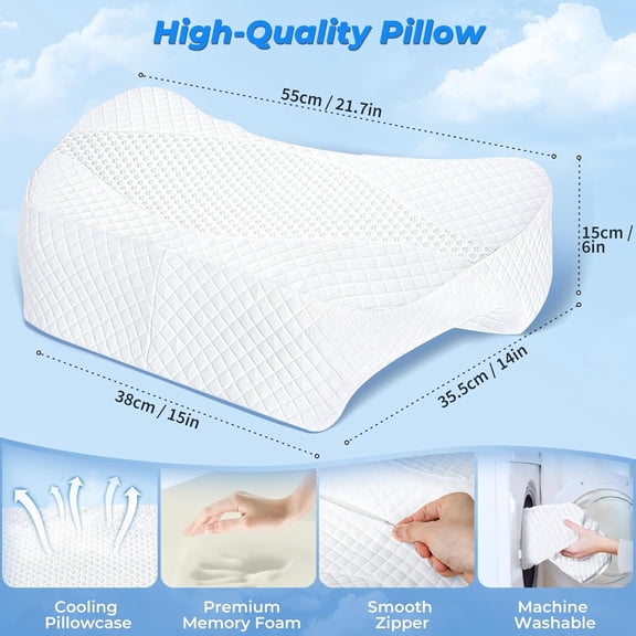 Side Sleeper Pillow with Arm Hole