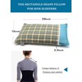 Side Sleeping Buckwheat Thin Pillow, Soft Pillow for Back Pain