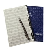 Side Spiral Bound Magnolia Flowers Checkbook Transaction Register