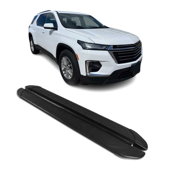 Side Step Running Boards Nerf Bars for Chevrolet Traverse 2018-2023 Black 2 Pcs