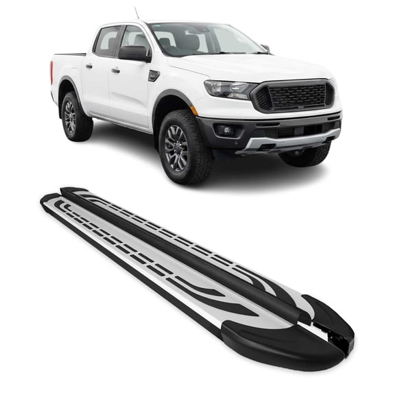 Side Step Running Boards for Ford Ranger SuperCab / SuperCrew Cab 2019-2024 2x