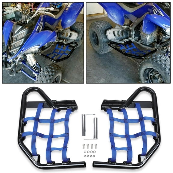 Side Steps Compatible with Yamaha Raptor 700 YFM YFM700 (Blue)
