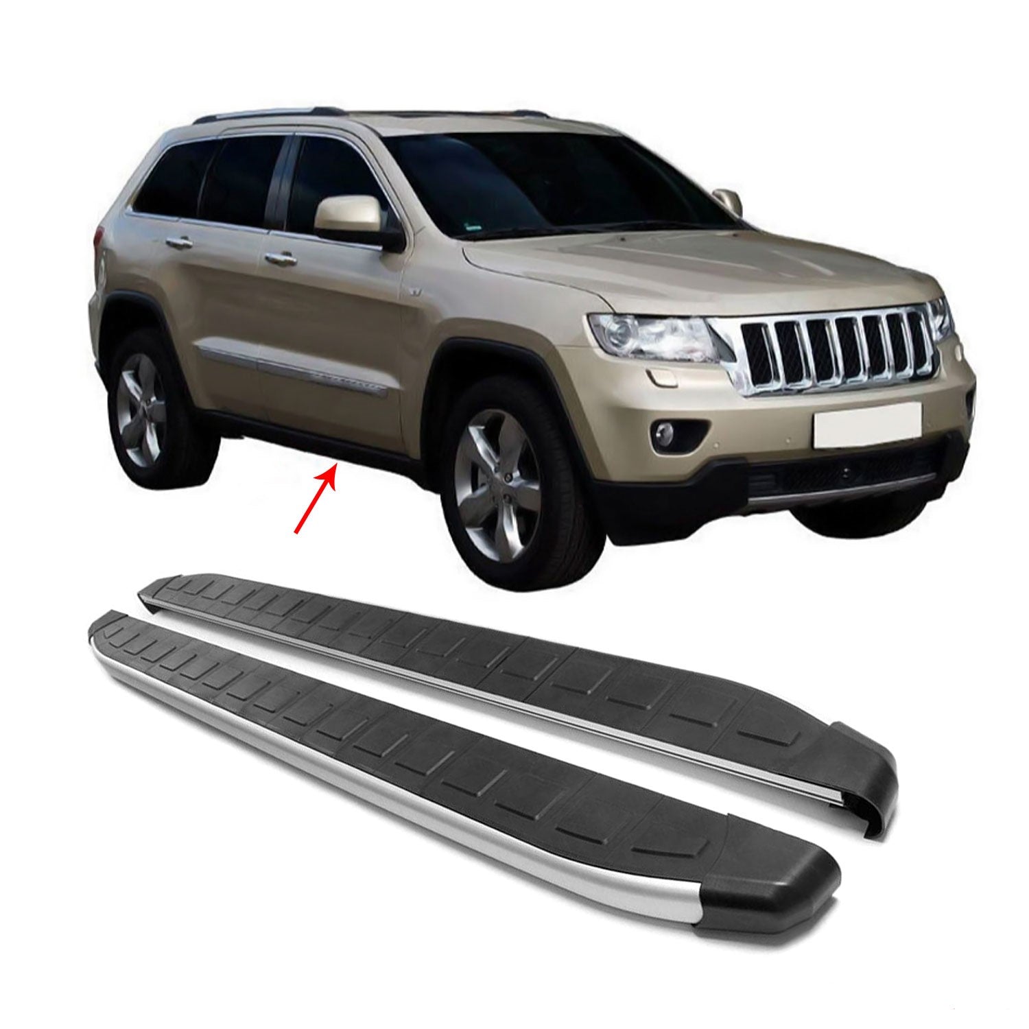 Side Steps For Jeep Grand Cherokee 20112021 Running Boards Nerf Bars