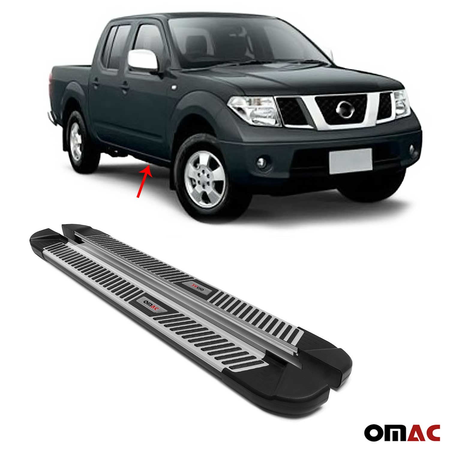 Side Steps Running Boards Alu. Nerf Bars For Nissan Frontier 20052021