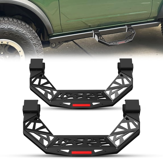 Side Steps Running Boards for 2021-2023 Ford Bronco 2 Door Add On to Rock Rail