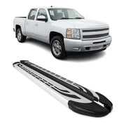 Side Steps for Chevy Silverado Sierra 1500 2500/3500 CrewCab 2007-19 Black Gray