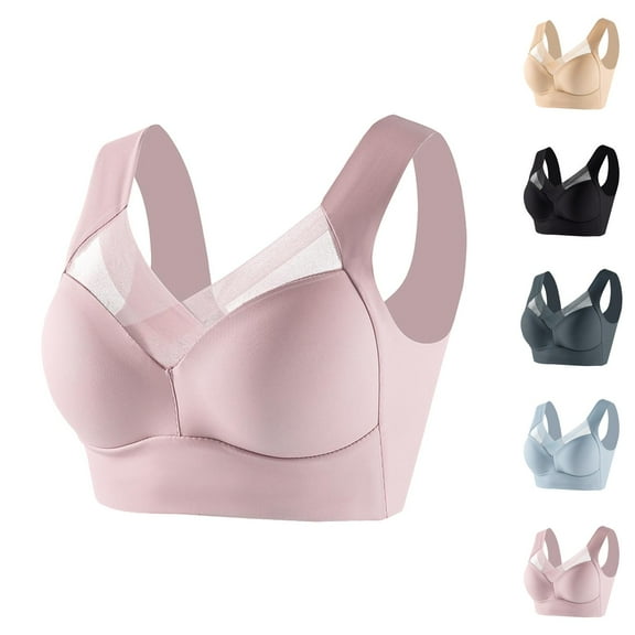 Side Support Push Up Bras for Women Lightweight No Underwire Plus Size Comfortable Bralettes Everyday Bra