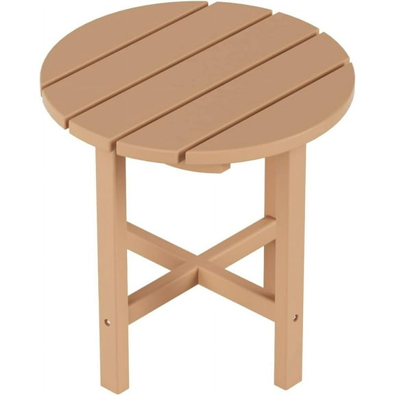 Side Table 18" Round Adirondack Small End Table (Teak)