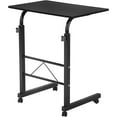 thumbnail image 1 of Side Table 31.5 Inches with Wheels Adjustable Height C Shape Table Movable Portable Laptop Computer Stand for Bed Sofa, Black Rolling Desk, Work Desk for Home Office, 1 of 18